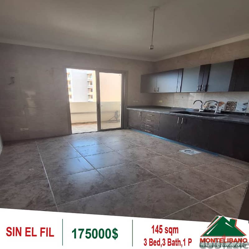 175000$!! Apartment for sale located in Sin El Fil 3