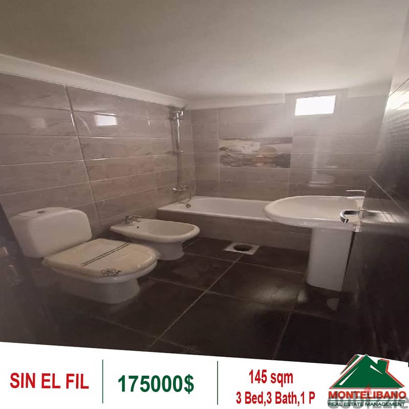 175000$!! Apartment for sale located in Sin El Fil 5