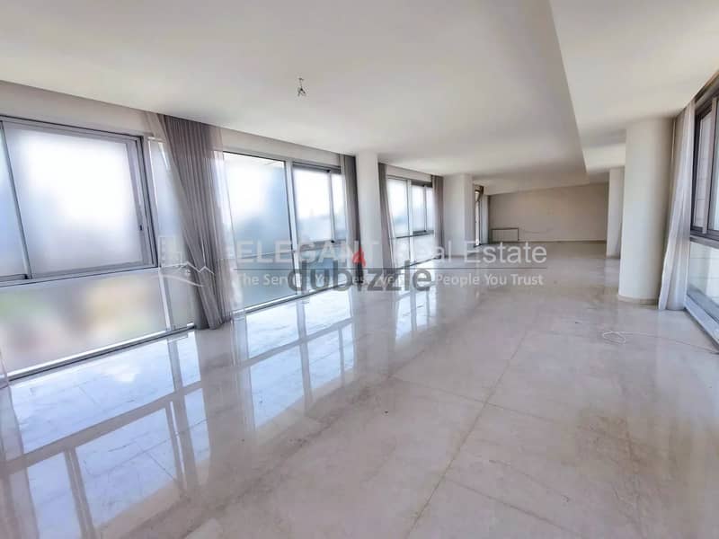 Spacious Apartment For Rent | Panoramic Sea View | Achrafieh 3