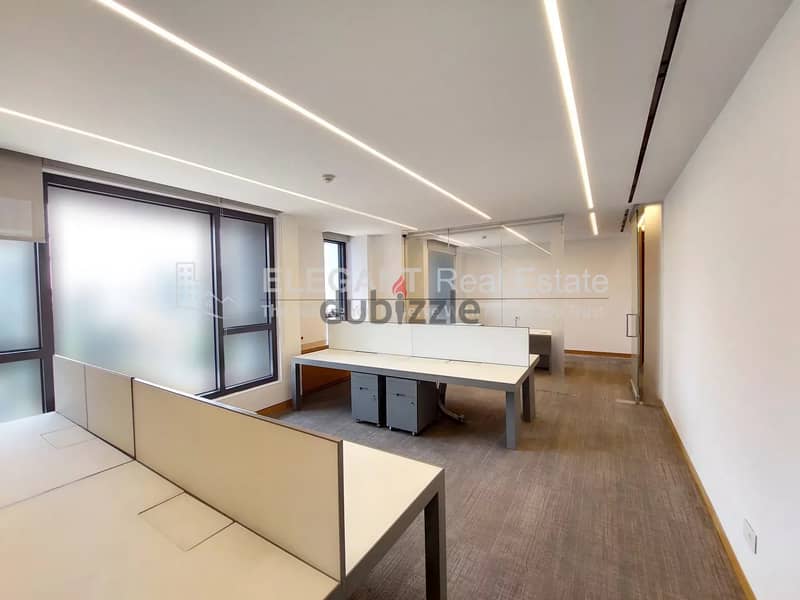 Brand New Furnished Office | For Rent | Prime Location | Achrafieh 10