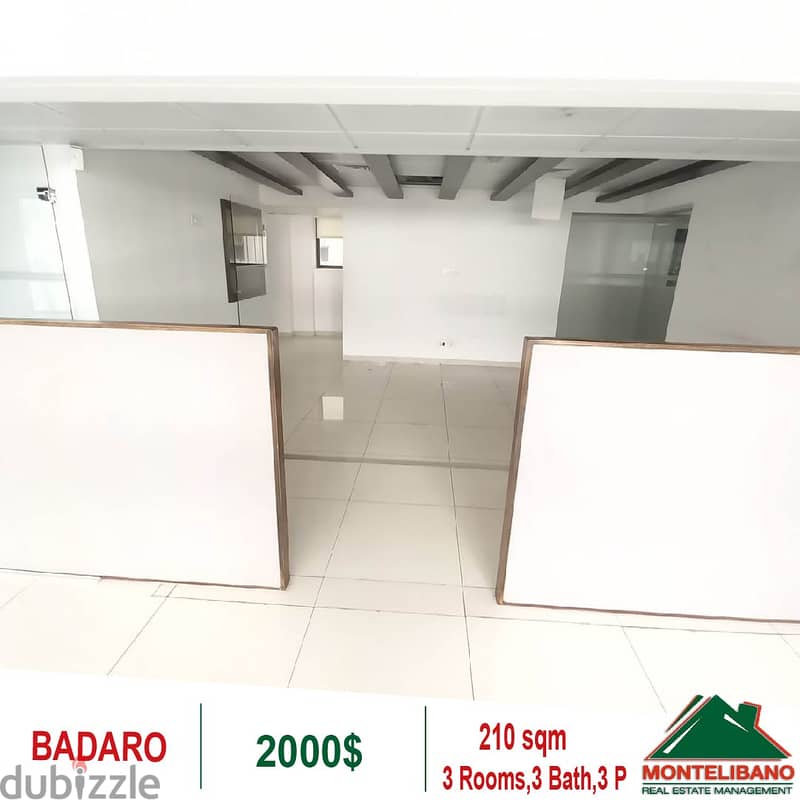 2000$!! Office for rent located in Badaro 1