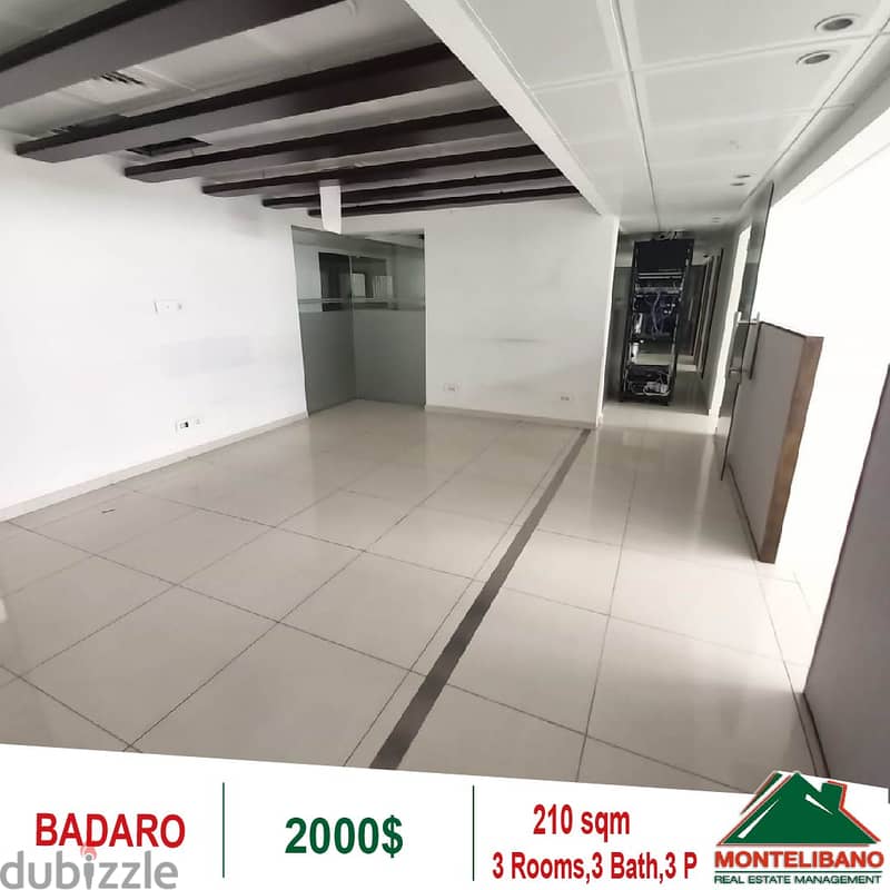 2000$!! Office for rent located in Badaro 2