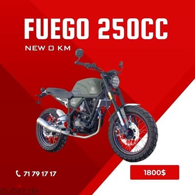 Fuego Scrambler 250cc 0km “ wholesale & Retail “