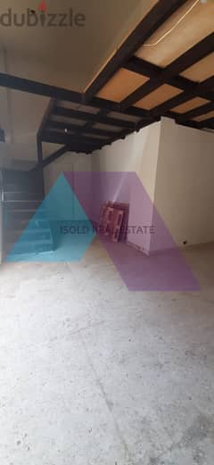 A 120 m2 store with roof for rent in Jdeide