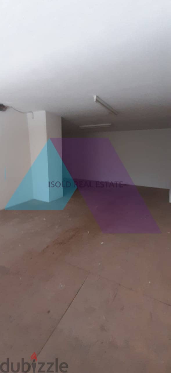 A 120 m2 store with roof for rent in Jdeide 3