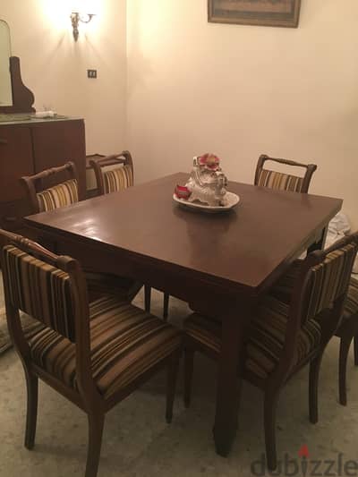 Dining table with chairs