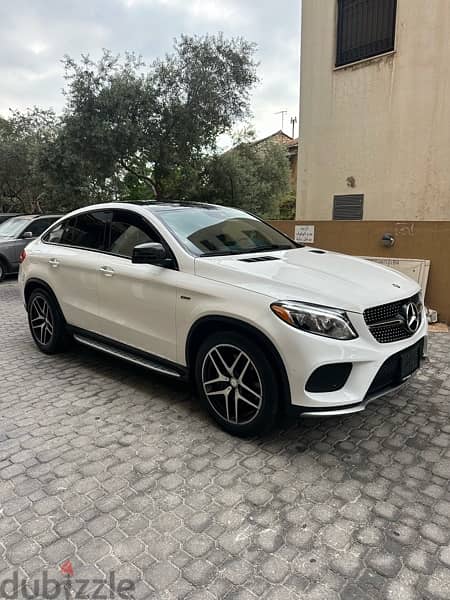 Mercedes GLE 450 coupe AMG 2016 white on basket (clean carfax) 2