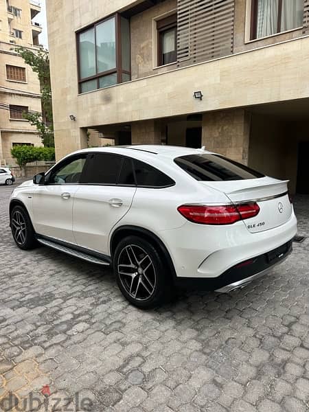 Mercedes GLE 450 coupe AMG 2016 white on basket (clean carfax) 3