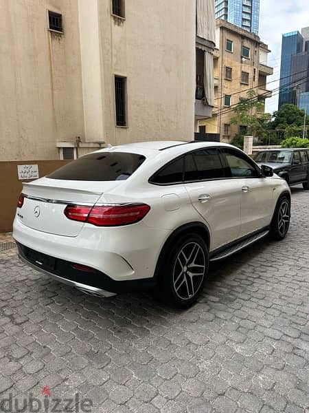 Mercedes GLE 450 coupe AMG 2016 white on basket (clean carfax) 4