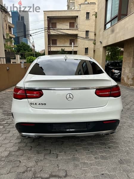 Mercedes GLE 450 coupe AMG 2016 white on basket (clean carfax) 5