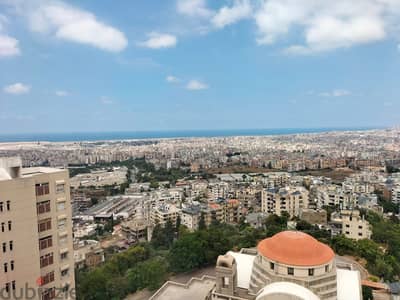 145 SQM Furnished Apartment in Hadath, Baabda + Sea & Mountain View