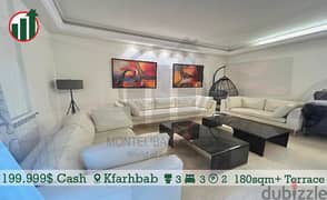 Enjoy this Apartment in Kfarhbab with Terrace !!!