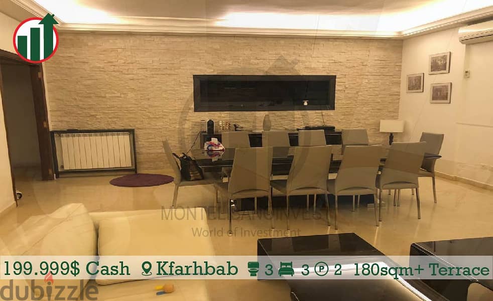 Enjoy this Apartment in Kfarhbab with Terrace !!! 3