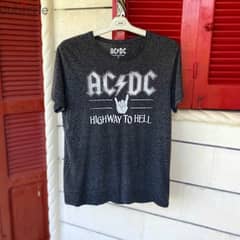 AC/DC “Highway To Hell” Grey T-Shirt. (XL)