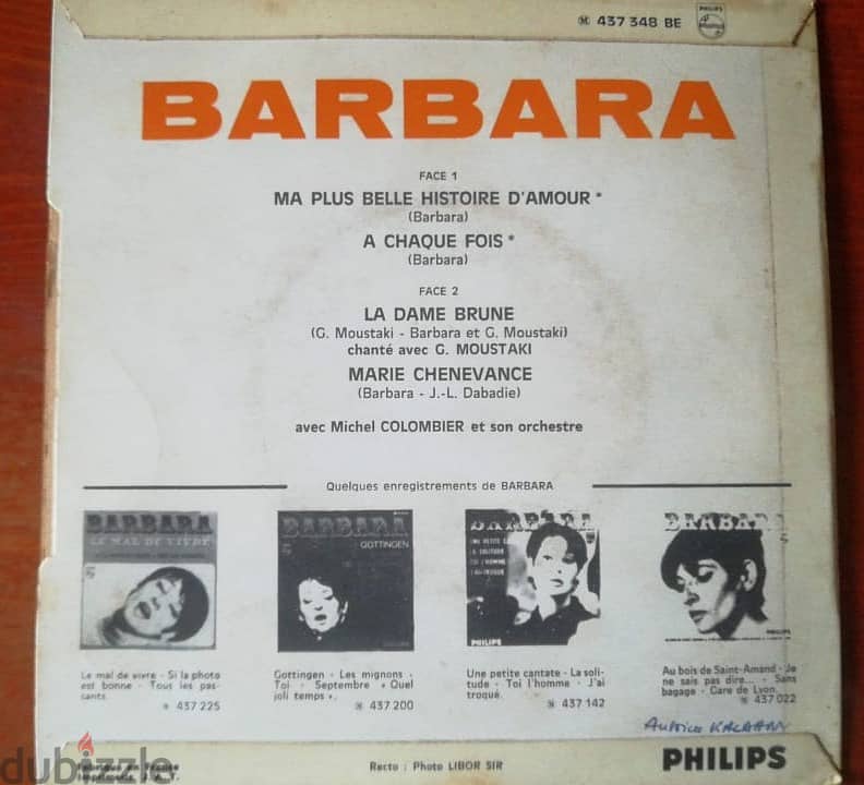 Barbara 45t 7" vinyl 1