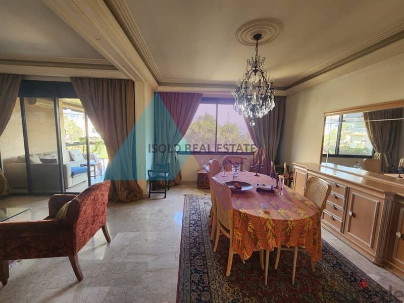 Decorated 270 m2 apartment + Sea & mountain view for sale in Mar Takla 3