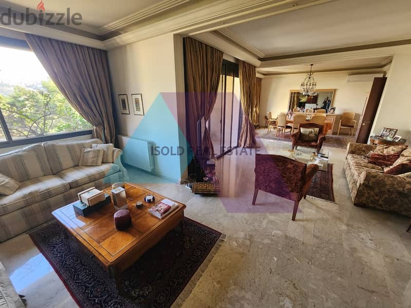 Decorated 270 m2 apartment + Sea & mountain view for sale in Mar Takla 5