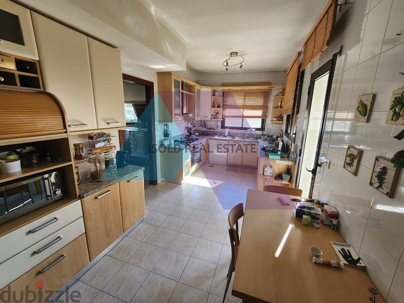 Decorated 270 m2 apartment + Sea & mountain view for sale in Mar Takla 9