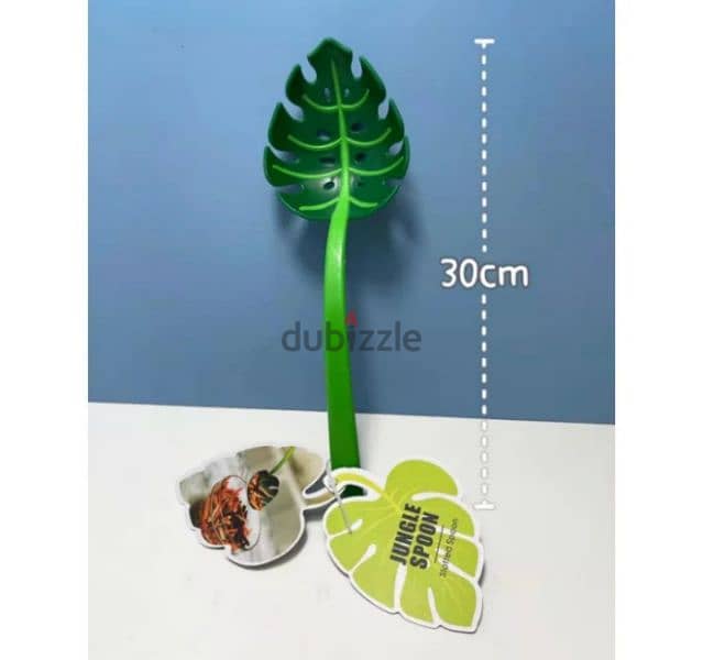 creative jungle leaf shape cooking spoon 3$ 9