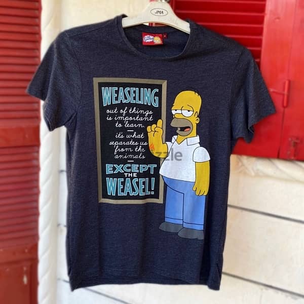 THE SIMPSONS Grey T-Shirt. (M) 1