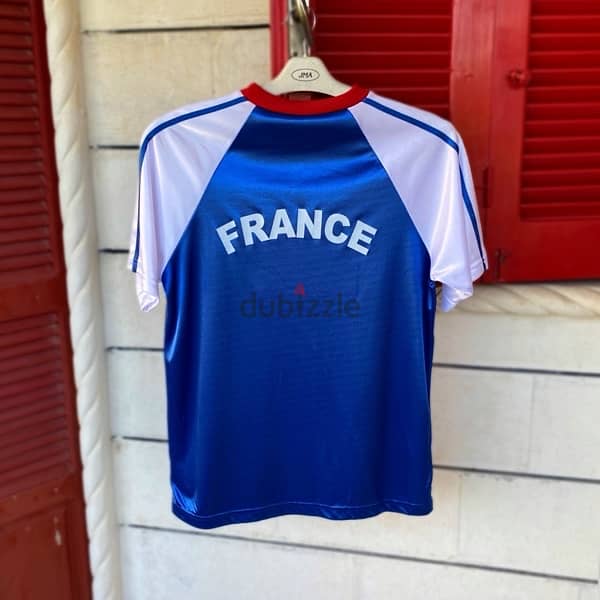 FRANCE Vintage Blue Jersey T-Shirt. (M) 1