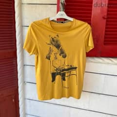 BIZZBEE “BBQ BEAR” Yellow T-Shirt. (M/L) 0