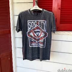 SOCIETY “All Seeing Eye” Grey T-Shirt. (XL) 0