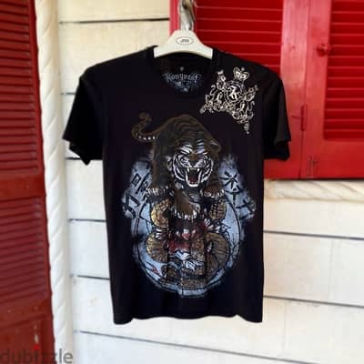 KONQUEST “Killer Tiger” Black T-Shirt. (S)