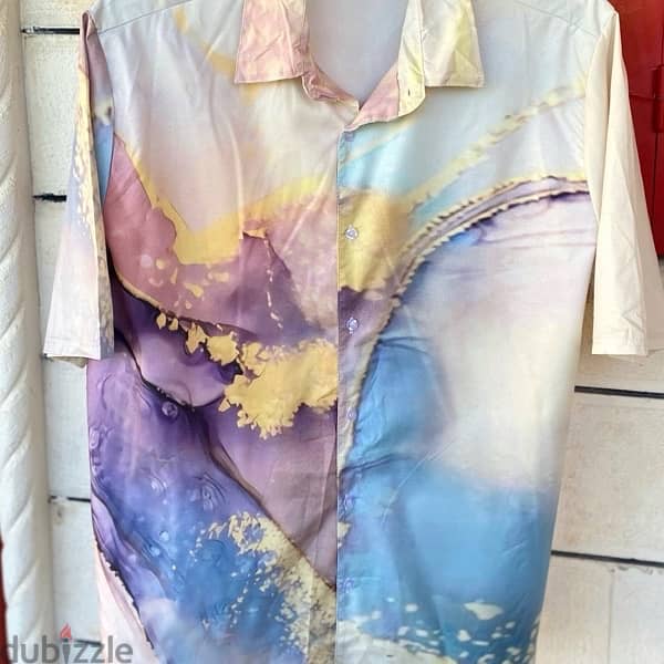 VINTAGE Multicolored Artistic Shirt. (L/XL) 2