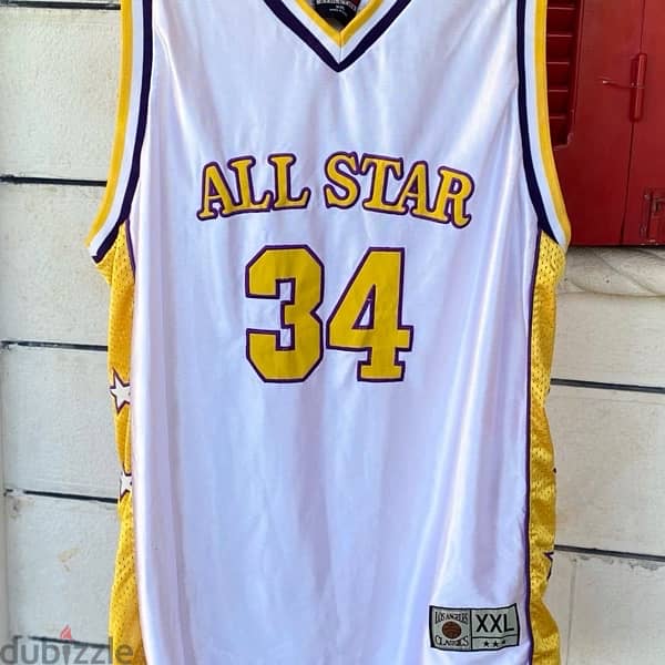 CITY ATHLETICS All Star #34 Vintage Basketball Jersey. (XXL) 2