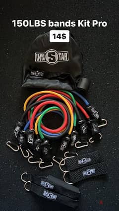 Resistance Bands Kit 150lbs 0