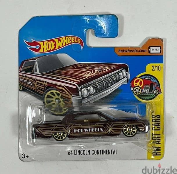 '64 Lincoln Continental Hotwheels diecast car model 1;64 0