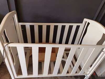 baby bed with mattress+babystuff