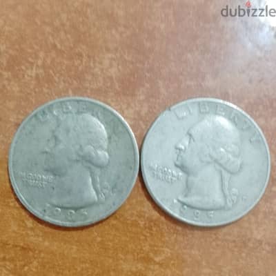 COINS USA QUARTER DOLAR 1985