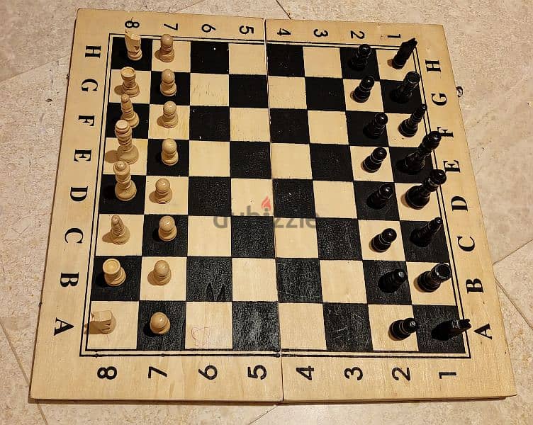 2 in 1 Wooden Chess 0