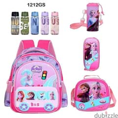 Genius 3D Character Kids School Bag 5 Pcs Set 12" - 1212gs 0