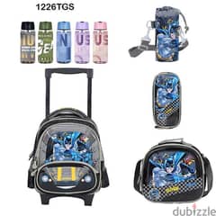 Genius 3D Character Kids School Bag Trolley 5 Pcs Set 12" - 1226tgs 0