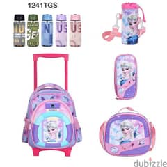 Genius 3D Character Kids School Bag Trolley 5 Pcs Set 12" - 1241tgs 0