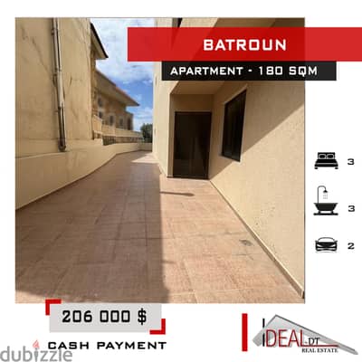 Apartment with Terrace for sale in Batroun 180 sqm ref#jcf3245