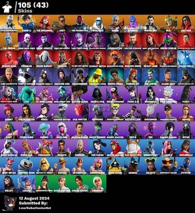 fortnite account with exclusives (rogue spider knight)