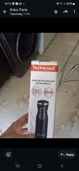 mixer - hand mixer Techwood 1