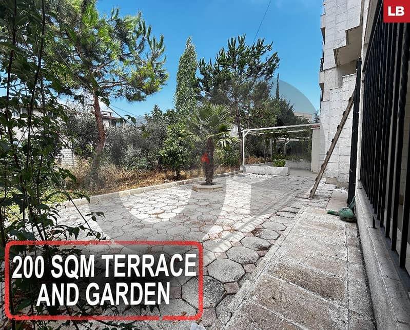 Apartment with terrace and garden in Aley/عاليه  REF#LB111244 0