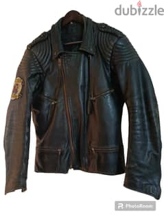 motorcycle biker leather jacket 0