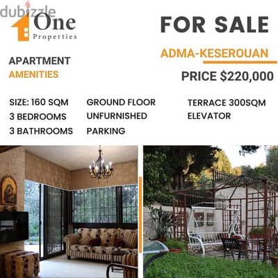 SPECIOUS APARTMENT FOR SALE IN ADMA-KESEROUAN