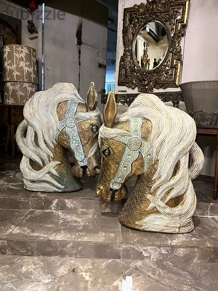 set wooden horses جوز روس خيل 2