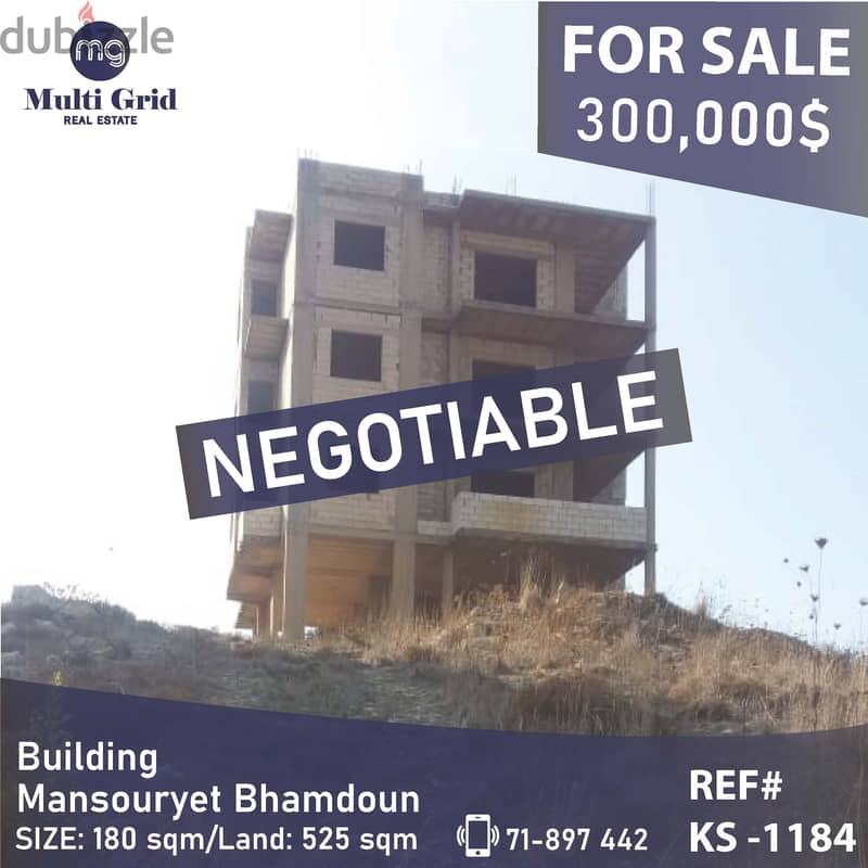 KS-1184/  Building For Sale in Mansouriyit Bhamdoun 0