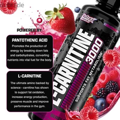 Nutrex L- carnitine 3000 mg 31 serving