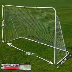 Football Goal Steel Frame 240 x 150 x 90 cm 0