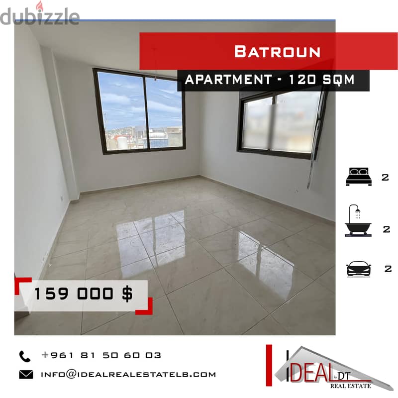 Apartment for sale in Batroun 120 SQM Ref#jcf3246 0