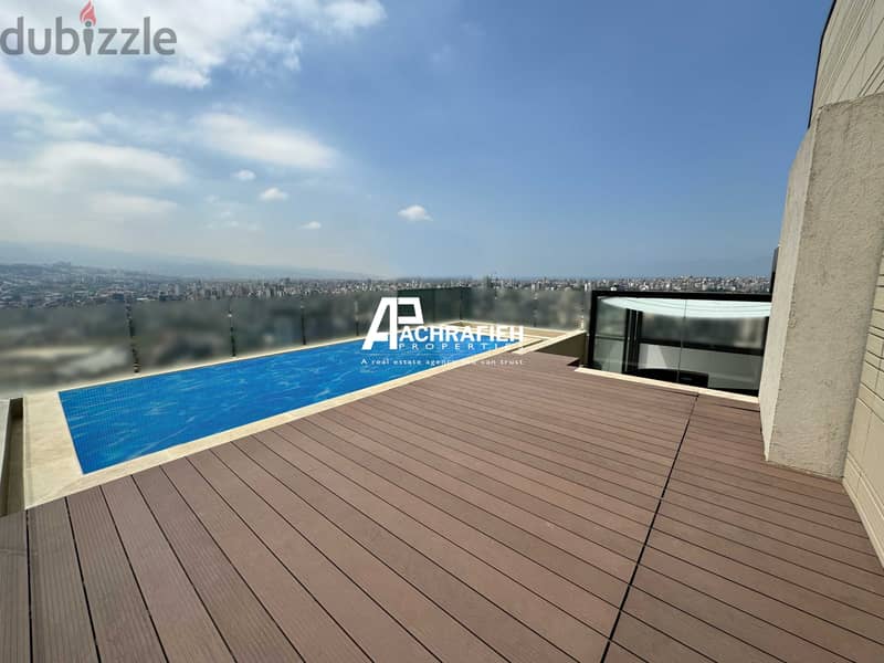 Private Pool - Penthouse for Rent in Achrafieh- شقة للأجار في الأشرفية 2